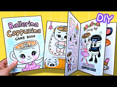 Ballerina Cappucina Game Book #paperdiy #italianbrainrot #asmr