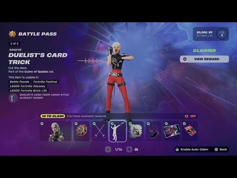 How to Unlock Duelist's Card Trick Emote in Fortnite | Battle Pass Rewards Page 1