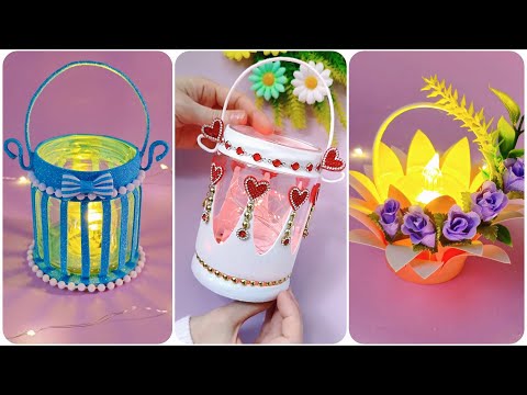 3 Ideas 🔥 DIY Lantern 🌺 Candle Holder | Lamp | Craft Ideas | Home Decor