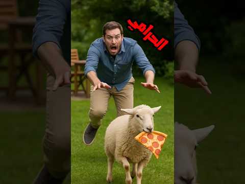 الخروف طلع حرامي وسرق الاكل وهرب هههههههه