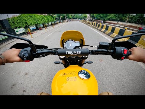 First Time Ride Scrambler Bike 😁 New Launch Triumbh Scrambler 400 XC Ride Experience 🔥