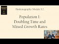 Population Growth and Average Rates