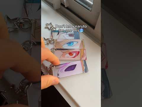 Luminous naruto keychains 🤩 #naruto #sasuke