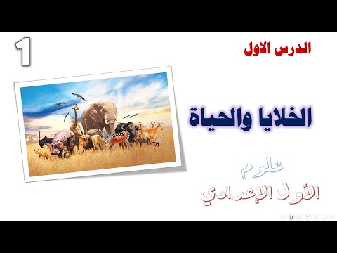 الخلية وحدة البناء والوظيفة للكائن الحى علوم اولى اعدادى الترم الأول