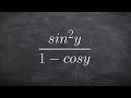 Trigonometric Simplification Techniques
