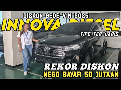 YAKIN GA BELI ⁉️ TURUN HARGA TOYOTA KIJANG INNOVA DIESEL 2025 NEGO BAYAR MOBIL 50 JUTAAN