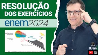 ENEM 2024 RESOLUÇÃO dos EXERCÍCIOS – (QUESTÃO 101 Caderno VERDE) Aquecedores solares são equipamento