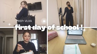 first day of school *college* || prep+vlog