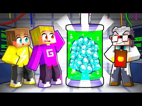 PROFESSOR MAAKT DIAMOND MACHINE In Minecraft! (Survival)