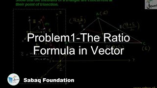 Problem1-The Ratio Formula in Vector
