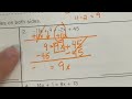 Solving Equations with Variables on Both Sides