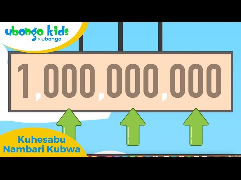 Maadili ya Mahali pa Kujifunza | Kuhesabu Nambari Kubwa #arithmetic #countingto1million