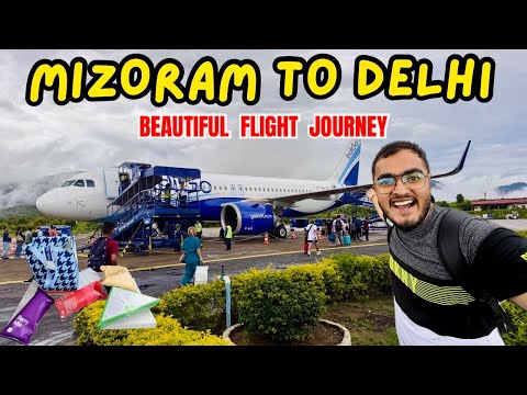 Aizawl (Mizoram) to Delhi | Flying Over BANGLADESH in Indigo A320 ✈️ | Beautiful Flight Journey