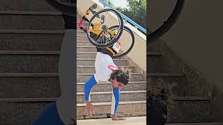 Descending stairs with the hands whilst in a wheelchair! 🥶