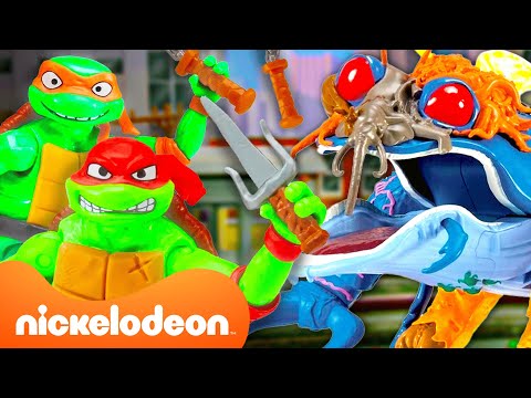 Tartarugas Ninja Lutam contra o MEGA Mutante Superfly em um Trem em Movimento! | Nickelodeon