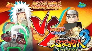 NARUTO SHIPPUDEN - Ultimate Ninja STORM 3 Full Burst - Jiraya Vs Pain !!