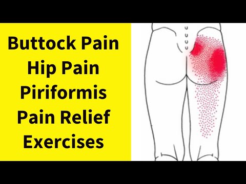 Piriformis Pain Relief | Buttock Pain , Hip Pain Relief Exercises | Sciatica Pain Relief Exercises