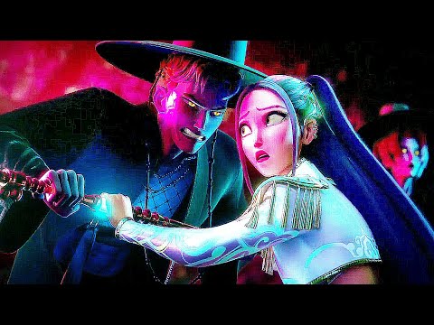 Saja Boys Vs Huntrix - Final Fight Scene | KPOP DEMON HUNTERS (2025) Movie CLIP HD