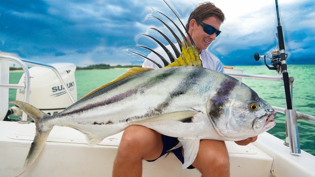 Once in a LIFETIME Catch! GIANT Rooster Fish (Catch Clean Cook)