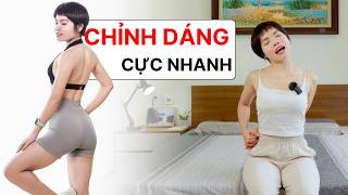 Bài tập vai, chỉnh dáng HẾT GÙ LƯNG cực nhanh | Hoàng Uyên Yoga