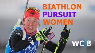 BIATHLON WOMEN PURSUIT 18.03.2018 World Cup 8 Holmenkollen (Norway)