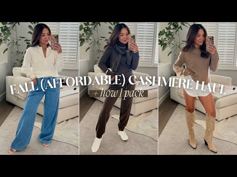 Fall (Affordable) Cashmere Haul + How I Pack