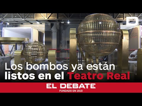 Los bombos y las bolas de la Lotería de Navidad 2024 ya se encuentra bajo custodia en el Teatro Real