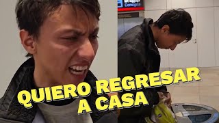 Colombiano es ENG4ÑADO y ahora vive en un aeropuerto en España, comiendo lo que encuentra