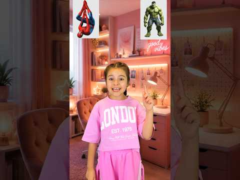 Left or right challenge Hulk or SpiderMan #shorts by Arina Sun UA #funny