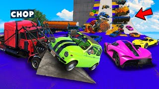 GTA 5 CHOP AND FROSTY SCARE ALL THE CARS IN FACE TO FACE CHALLENGE