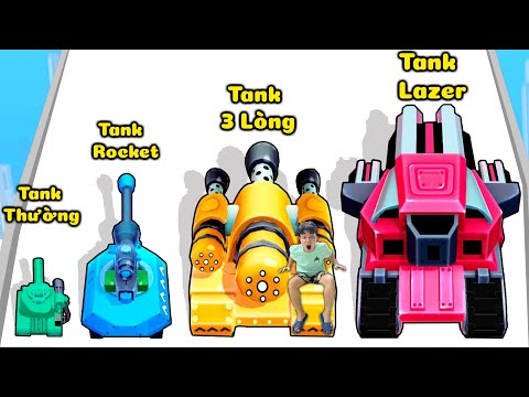 THẮNG TÊ TÊ NÂNG CẤP XE TĂNG SẮT LÊN XE TĂNG BẠCH KIM BẮN RA 1000 ROCKET SIÊU MẠNH