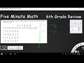 Exploring 6th Grade Math Concepts: Day 1 Review