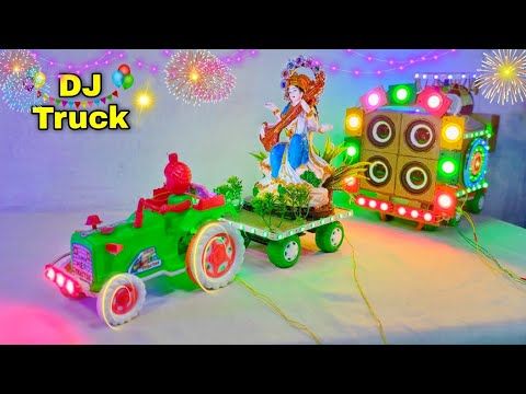 Mini Dj Truck Loading At New home Indian Dj truck making Saraswati Puja Mini Dj Making Dj Toy
