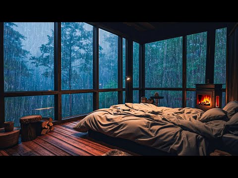 Heavy Rain and Thunder on Window for Ultimate Relaxation, Study, Meditation and Restful Sleep