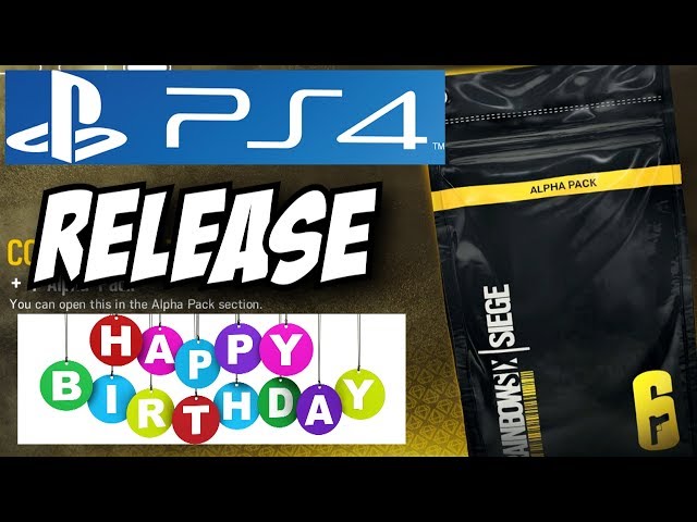 Rainbow Six Siege Alpha Packs PS4 Release BIRTHDAY STREAM Console Gameplay Playstation 4