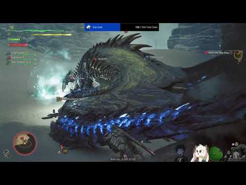 Fighting Rey Dau and Chained Arkveld [Monster Hunter Wilds Beta 2]