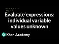 Solving Algebraic Expressions and Equations