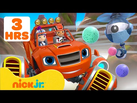 Blaze | Transformações, Resgates e Corridas ALUCINANTES de Blaze e AJ! 🚗💨 | 3 HORAS | Nick Jr.