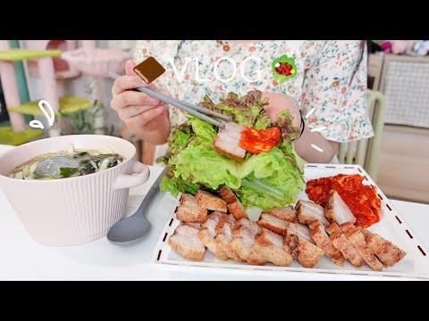 SUB) 출근전 5분 도시락 루틴🍱 야근하고 주말엔 벽돌 케이크 굽는 자취일상🍰 | 그레인보우 활용, 연어아보카도덮밥, 토마토소바, 유부초밥, 키토김밥, 오리고기 또띠아, 콜라수육