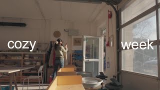 trimming ceramics, glamping in hut, and drawing while i yap about fashion and politics