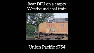 Rear DPU on a coal train #train #railfan #locomotive #railfanning #engine #shorts