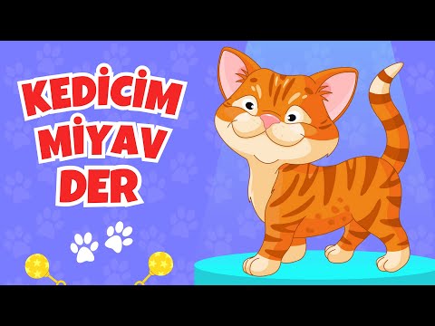 Kedicim Miyav Miyav Der 🐱 Eğlenceli Bebek ve Çocuk Şarkıları | Kedicim Benden Ne İster | Çizgi Film