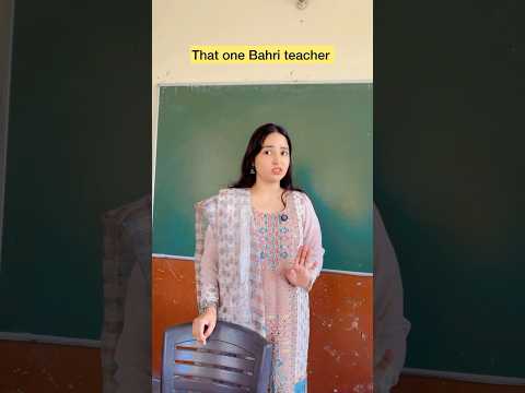 That one Bahri teacher 😂 #shorts #viral #explorepage
