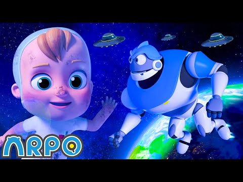 Baby In A Bubble Floats To Space 🫧 30 MINUTES OF ARPO | Funny Robot Cartoons for Kids!