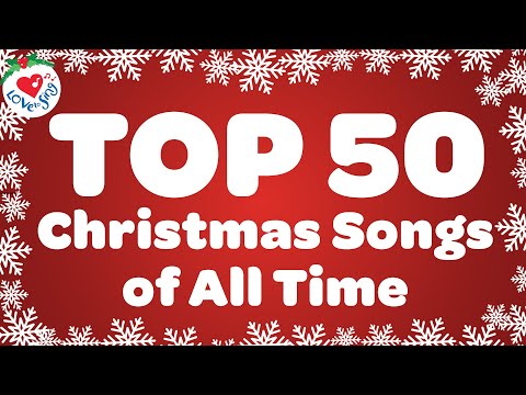 Top 50 Christmas Songs and Carols with Lyrics 🎅 Merry Christmas Music