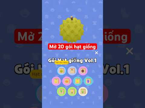 Mở 20 gói hạt giống săn sầu riêng #maymayptg #playtogether #playtogethervng #ptgcreator #shorts