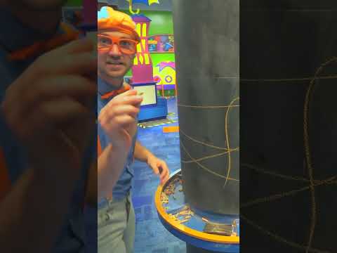 Blippi's Chalk Art Masterpiece 🎨🧡🩵 #blippi
