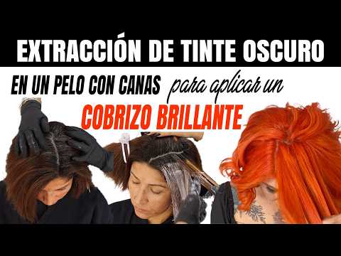 Como ACLARAR un PELO con CONCENTRADO de TINTE para APLICAR un COBRIZO PERFECTO @bettylazcano