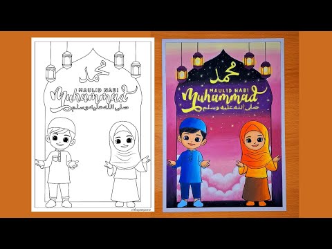 Menggambar Tema Maulid Nabi