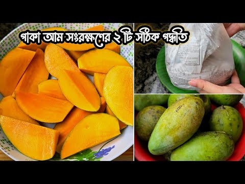 বছরজুড়ে পাকা আম সংরক্ষণের ২ টি নতুন কার্যকরী পদ্ধতি‼️How To Preserve Ripe Mango/Amm Songrokhon